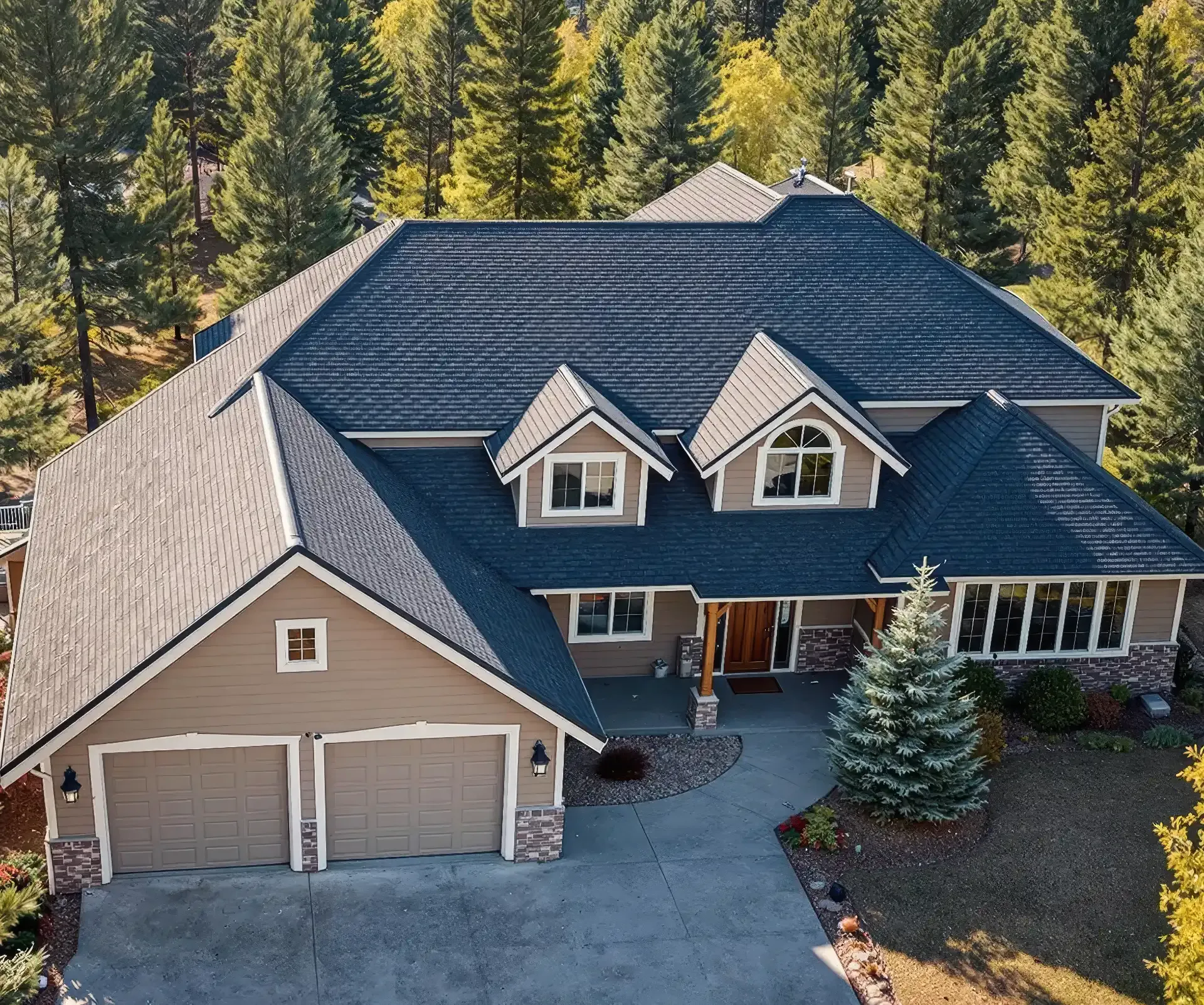 A new MOR+ roof newly installed on a home in Black Forest, Colorado
